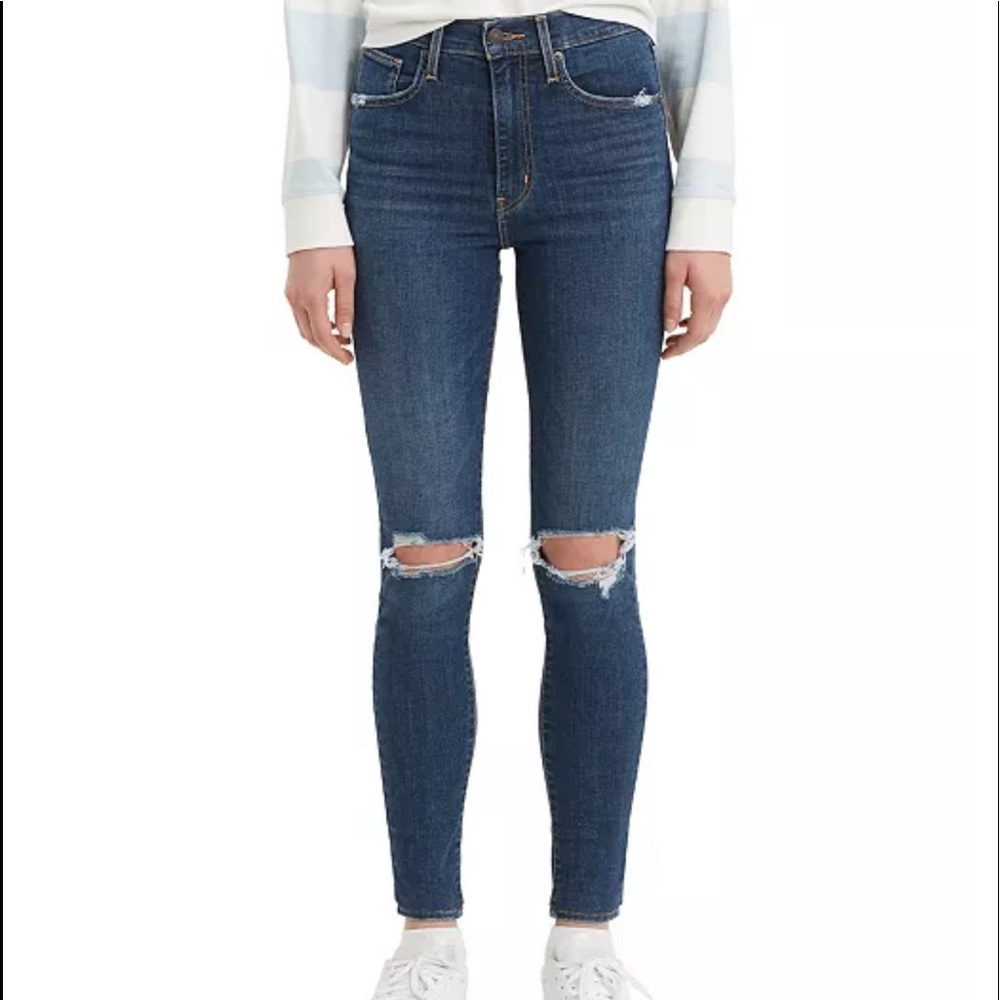 LIKE NEW!  Levi MILE HIGH SUPER SKINNY Jeans!